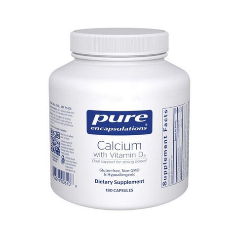Calcium With Vitamin D3 180 Caps by Pure Encapsulations