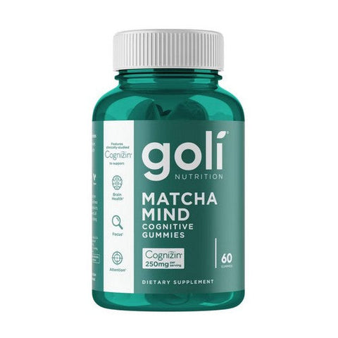 Goli Nutrition, Matcha Mind Cognitive Gummies, 60 Count Goli Nutrition