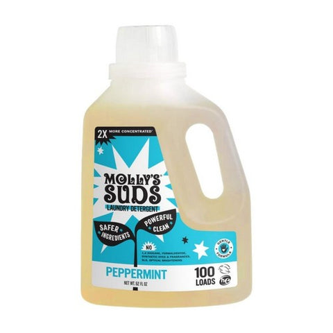 Laundry Detergent Liquid Peppermint 52 Oz by Molly's Suds