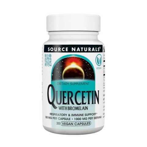 Quercetin With Bromelain 30 Veg Caps by Source Naturals