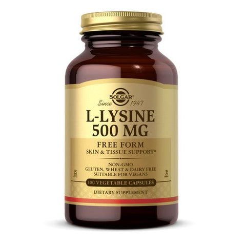 Solgar, L-Lysine, 500 mg, 100 V Caps Solgar