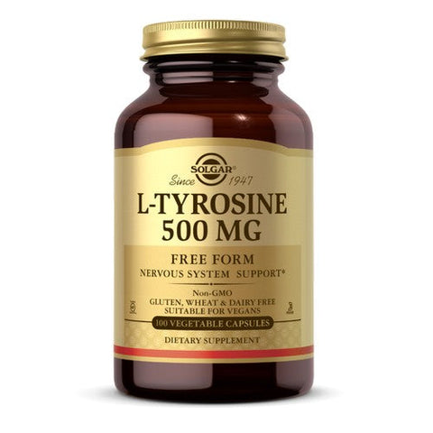 Solgar, L-Tyrosine, 500 mg, 100 V Caps Solgar
