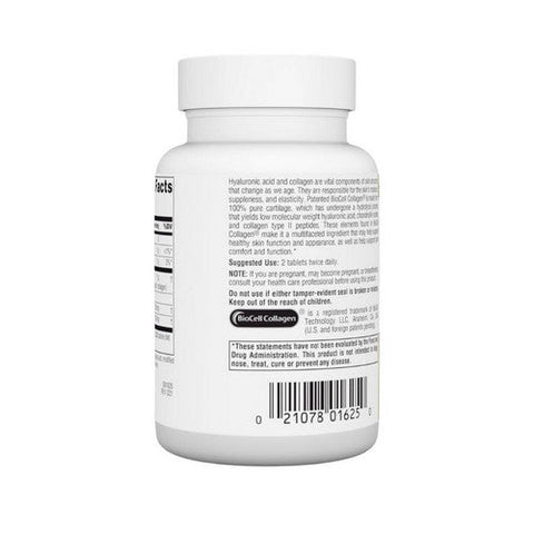 Source Naturals, Hyaluronic Acid, 50 mg, from BioCell Collagen II 60 Tabs Source Naturals