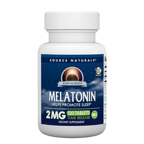 Source Naturals, Sleep Science Melatonin Timed Release, 2 MG, Timed Release 120 Tabs Source Naturals