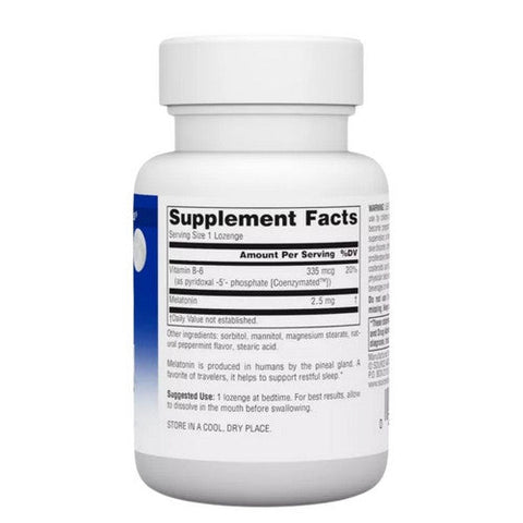 Source Naturals, Melatonin Peppermint, 2.5 mg, Sublingual Peppermint 60 Tabs Source Naturals