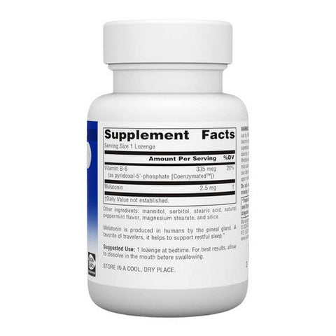 Source Naturals, Melatonin Peppermint, 2.5 mg, Sublingual Peppermint 120 Tabs Source Naturals