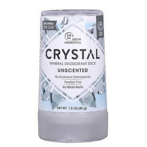 Crystal, Mineral Deodorant Stick Unscented, 1.5 Oz Crystal