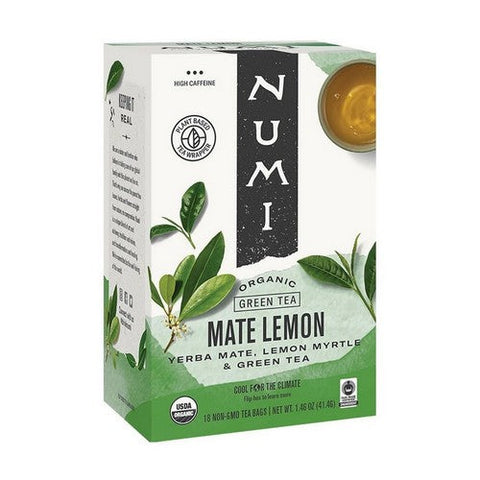 Numi Tea, Rainforest Mate Lemon Green Tea, 18 Bags Numi Tea