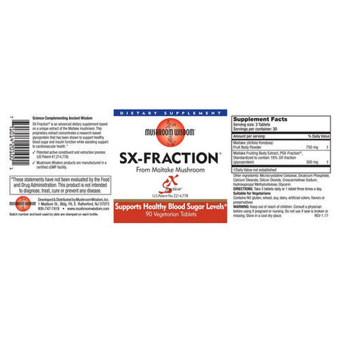 Maitake Mushroom Wisdom, Maitake SX-Fraction, SX-FRACTION, 90 CT Maitake Mushroom Wisdom