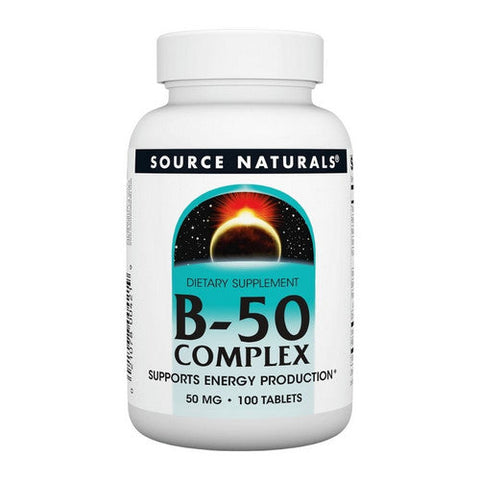 Source Naturals, B-50 Complex, 50 mg, 100 Tabs Source Naturals