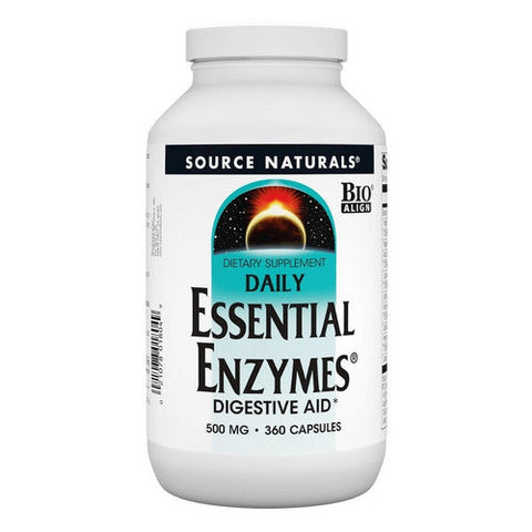 Source Naturals, Daily Essential Enzymes, 500 Mg, 360 Caps Source Naturals