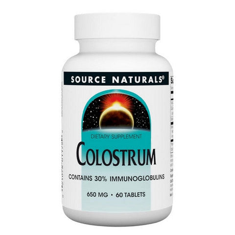 Source Naturals, Colostrum, 650 Mg, 60 Tabs Source Naturals