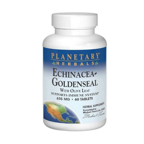 Planetary Herbals, Echinacea-Goldenseal, with Olive Leaf 60 Tabs Planetary Herbals