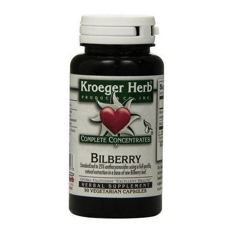 Kroeger Herb, Bilberry 25%, 90 Cap Kroeger Herb