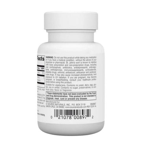 Source Naturals, St. John's Wort, 300 MG, 60 Tabs Source Naturals