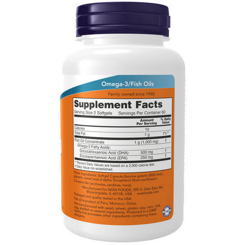 Now Foods, DHA-250, 120 Sgels