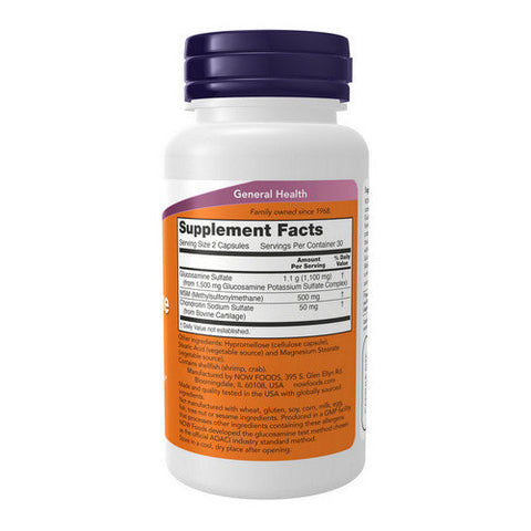 Now Foods, Glucosamine & M.S.M, 750/250 mg, 60 Caps Now Foods