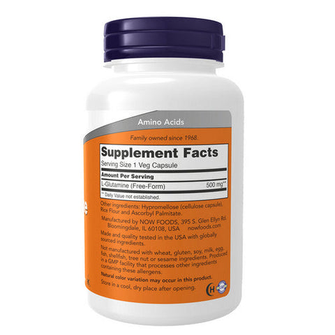 Now Foods, L-Glutamine, 500 Mg, 120 Veg Caps Now Foods