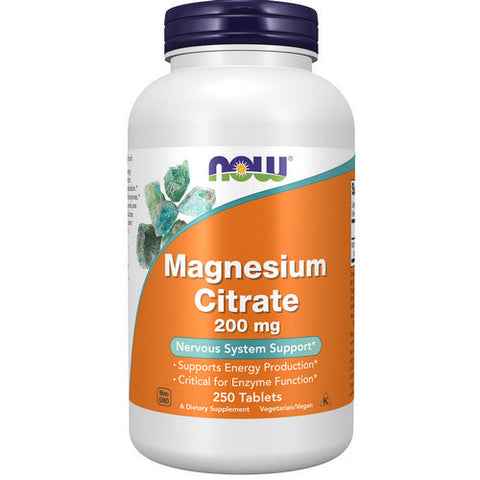 Now Foods, Magnesium Citrate, 200 mg, 250 Tabs Now Foods
