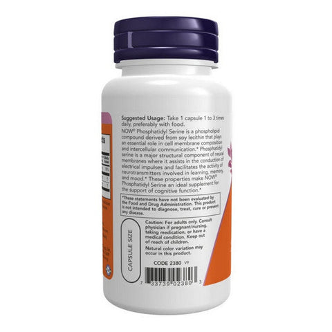 Now Foods, Phosphatidyl Serine, 100 mg, 60 Vcaps Now Foods