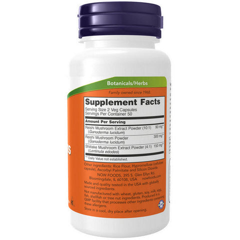 Now Foods, Rei-Shi Mushrooms, 270 mg, 100 Caps Now Foods