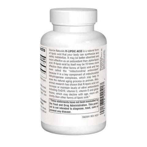 Source Naturals, R-Lipoic Acid, 100 MG, 120 Tabs Source Naturals