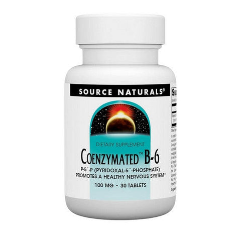 Source Naturals, Coenzymated B-6, 100 mg, 30 Tabs Source Naturals