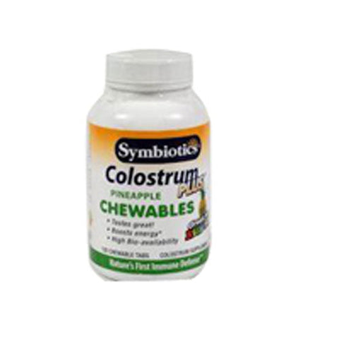 Symbiotics, Colostrum, Chewables Pineapple 120 Wafers Symbiotics