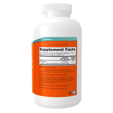 Now Foods, Potassium Gluconate, 1 Lb Now Foods