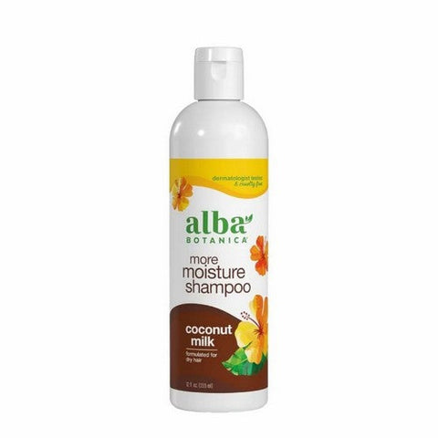 Alba Botanica, More Moisture Shampoo Coconut Milk, 12 Oz Alba Botanica
