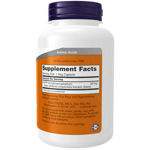 Now Foods, 5-HTP, 50 Mg, 180 Veg Caps Now Foods