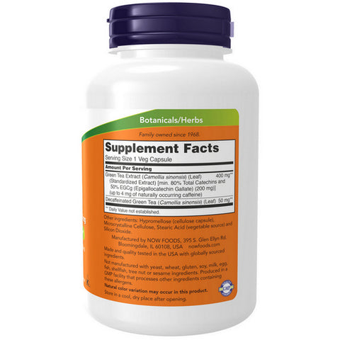 Now Foods, EGCg Green Tea Extract, 400 mg, 180 Vcaps Now Foods