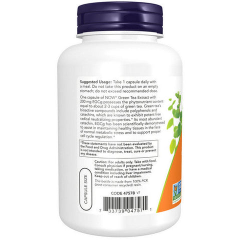 Now Foods, EGCg Green Tea Extract, 400 mg, 180 Vcaps Now Foods