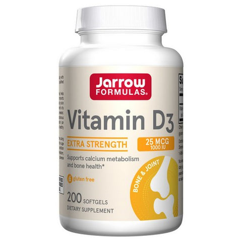Jarrow Formulas, Vitamin D3, 1000 IU, 200 Softgels Jarrow Formulas