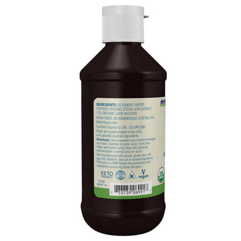 Now Foods, BetterStevia Organic Liquid Extract, 8 oz
