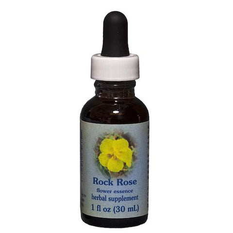 Flower Essence Services, Rock Rose Dropper, 1 oz Flower Essence Services