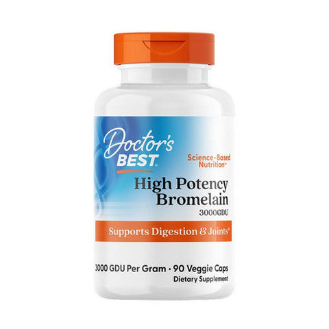 Doctors Best, High Potency Bromelain, 3000 GDU, 90 Veggie Caps Doctors Best