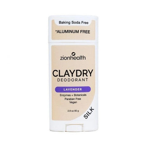 Zion Health, Clay Dry Deodorant, Lavender 2.5 oz Zion Health