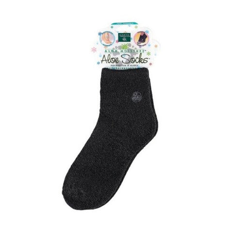 Earth Therapeutics, Aloe Moisturising Socks, Black pair Earth Therapeutics