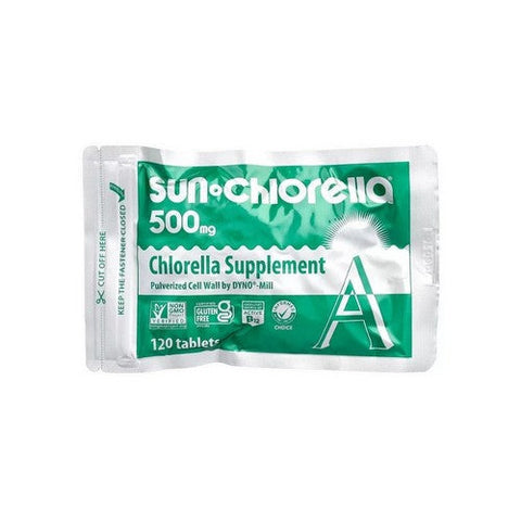 Sun Chlorella, Chlorella A Tablets, 500 MG, 120 Count