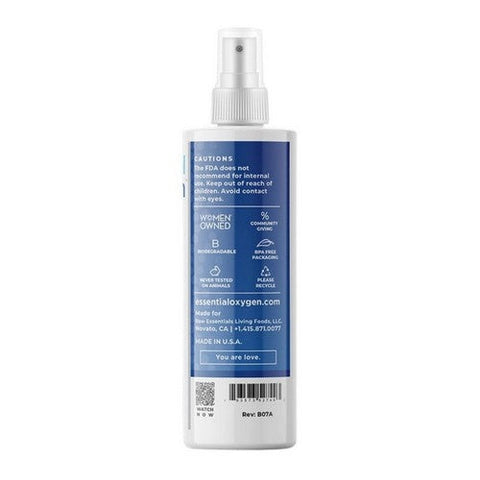 Essential Oxygen, Food Grade Hydrogen Peroxide 3% USP, 8 oz Essential Oxygen