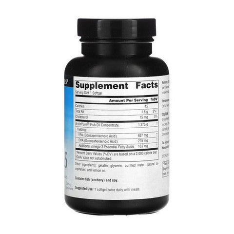 Source Naturals, ArcticPure Omega-3 1125 Fish Oil, 60 softgels Source Naturals