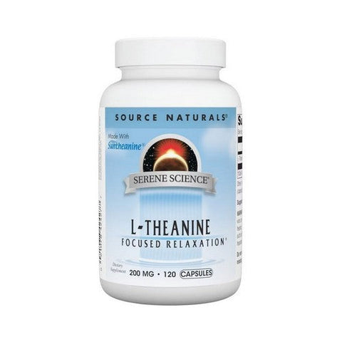 Source Naturals, L-Theanine, 200 mg, 120 caps Source Naturals
