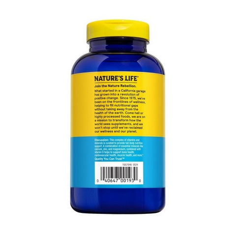 Nature's Life, Cal-Mag-Zinc, 1000/600/15 mg, 250 tabs Nature's Life
