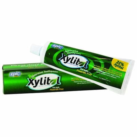 Epic Dental, Fluoride Free Xylitol Toothpaste, Spearmint 4.9 oz Epic Dental