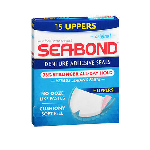 Sea-Bond, Denture Adhesive Wafers Uppers, Box Of 15 Sea-Bond