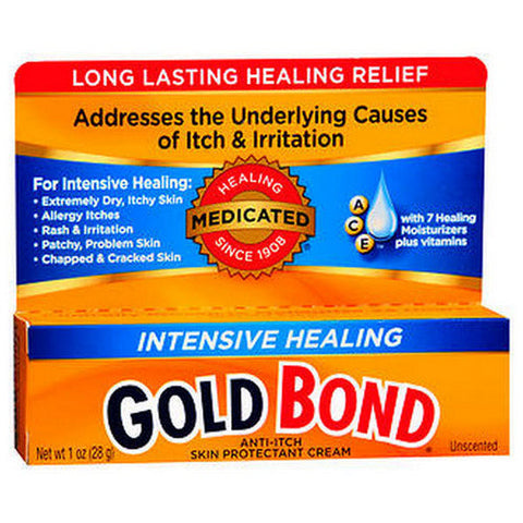 Gold Bond, Intensive Healing Skin Cream Unscented, 1 Oz Gold Bond