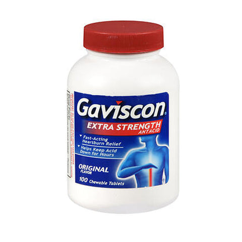 Abreva, Gaviscon Chewable Tablets Extra Strength, Original Flavor 100 tabs Gaviscon