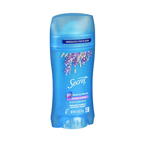 Secret, Antiperspirant Deodorant Invisible Solid Relaxing Lavender, 2.6 Oz Secret